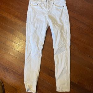 Banana Republic size 4, white skinny jeans